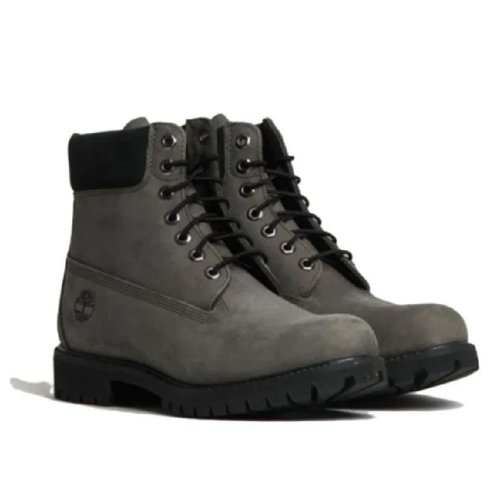 Big Kid's Timberland 6 In. Premium Boot Grey Nubuck (TB0A64B9 033)