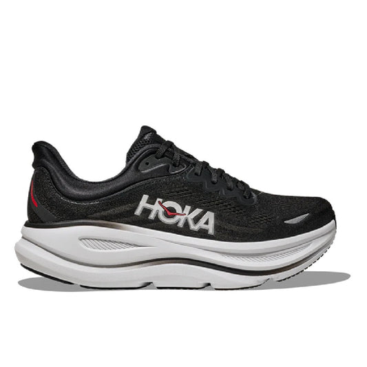 Men's HOKA Bondi 9 Black/vermillion (1162011-bkvr) Sneakers - Premium Brand Shoes for Men and Women