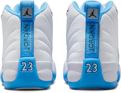 Big Kid's Jordan 12 Retro "Melo" White/University Blue (153265 112)