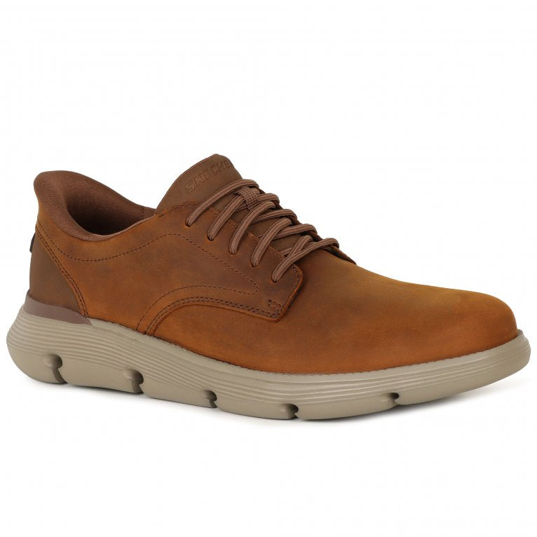 Skechers Mens Shoe Garza-Duran Dark Brown