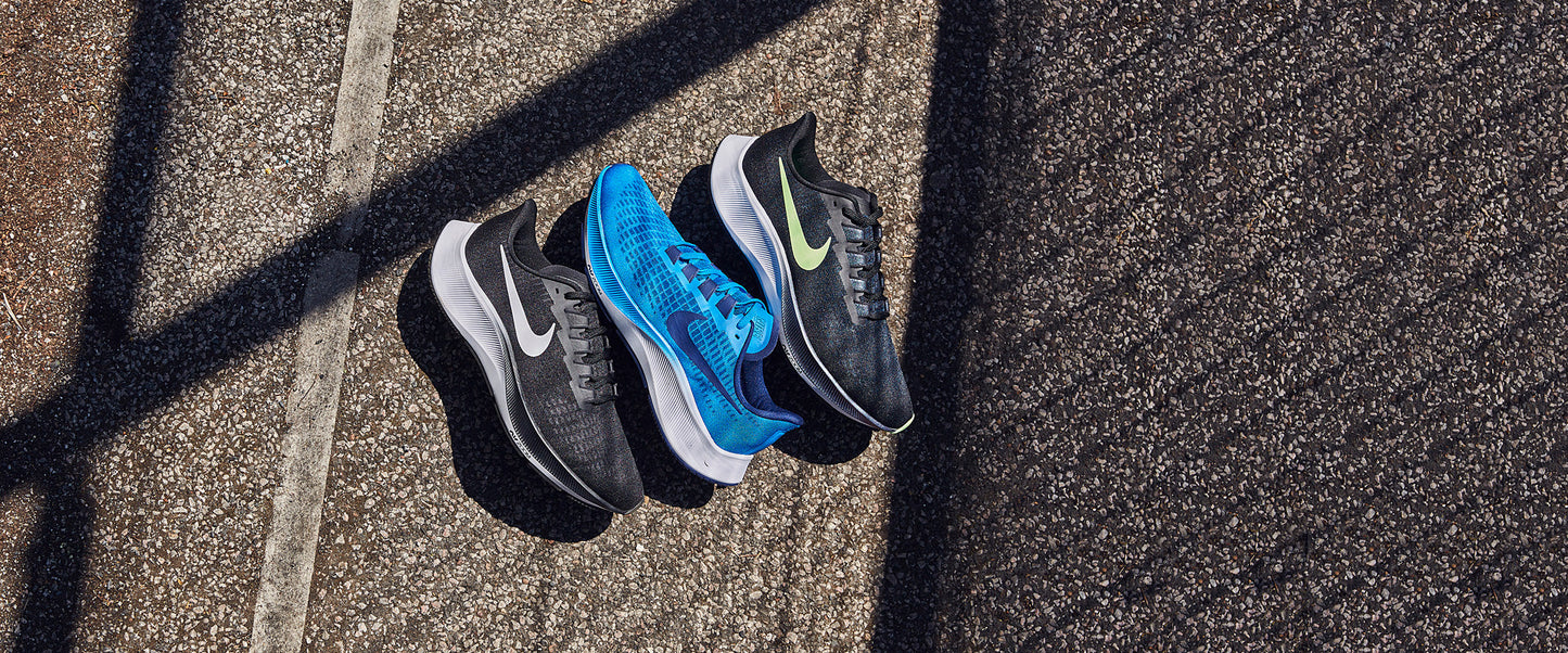 Nike Air Zoom Pegasus 37 - Black/Lime Blast-Blue