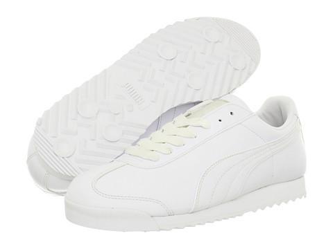 Big Kid's Puma Roma Basic Jr White/White (354259 14)