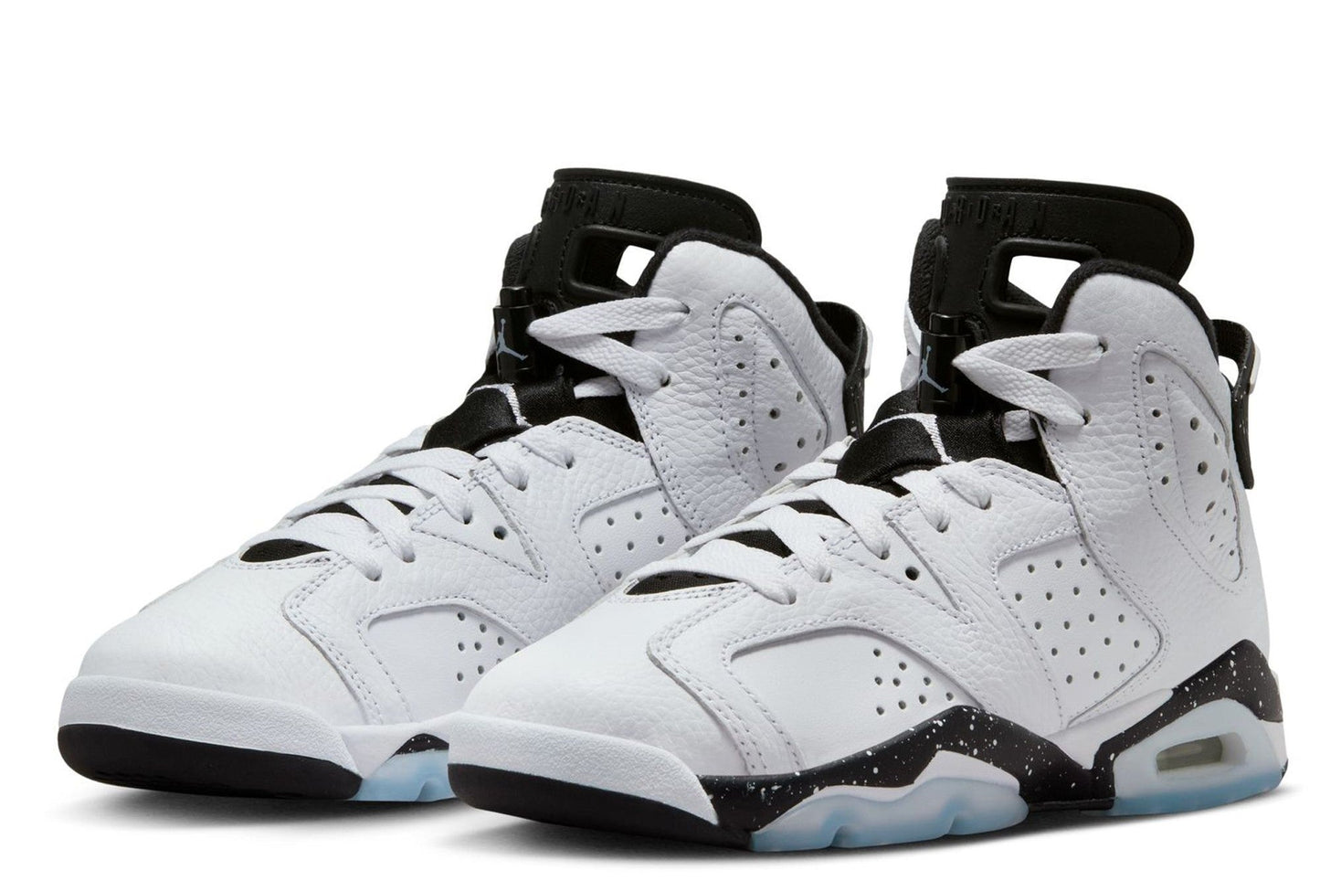 Big Kid's Jordan 6 Retro White/Black (384665 112)