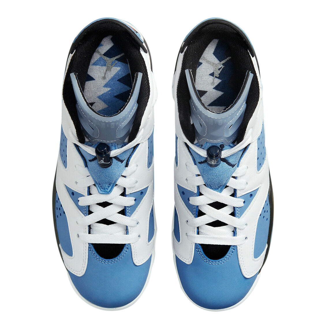 Big Kid's Jordan 6 Retro "UNC" University Blue/White-Black (384665 410)