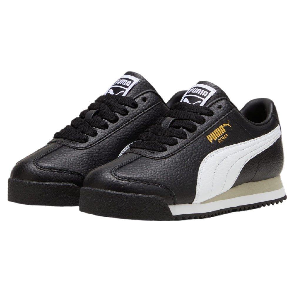 Big Kid's Puma Roma 24 Standard JR Puma Black-Puma White (399334 01)