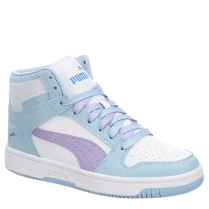 Big Kid's Puma Rebound Layup Parfumee JR Haute Tropic-Violet-Blue (403932 01)