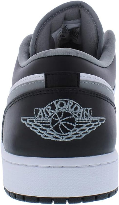 Men's Jordan 1 Low Black/particle Grey-white (553558 040) Sneakers - Premium Brand Shoes for Men and Women