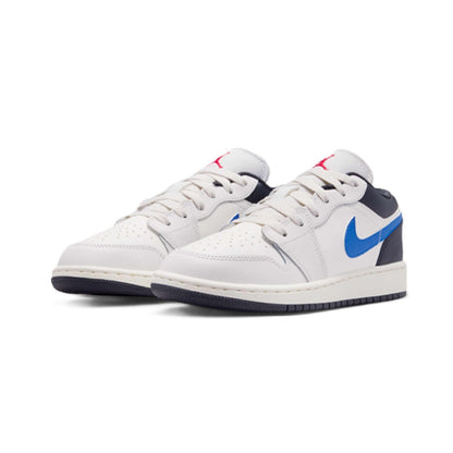 Big Kid's Jordan 1 Low Phantom/University Red-Sail (553560 027)