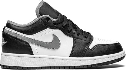 Big Kid's Jordan 1 Low Black/Particle Grey-White (553560 040)