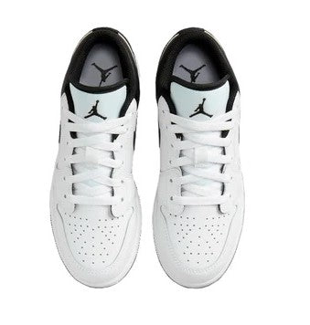 Big Kid's Jordan 1 Low White/Black-White (553560 132)