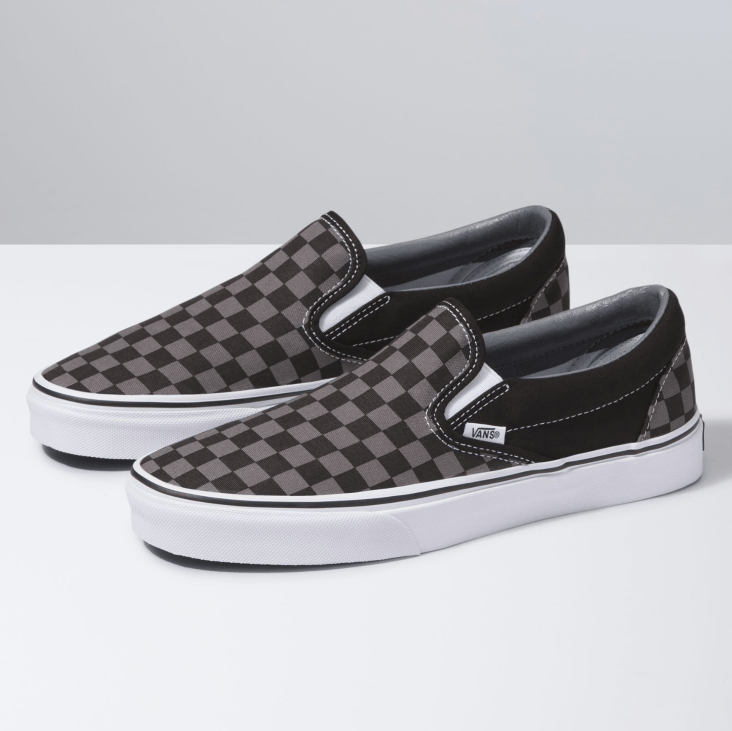 Checkerboard Slip on Sneakers - Premium Brand Shoes for Men and Women
