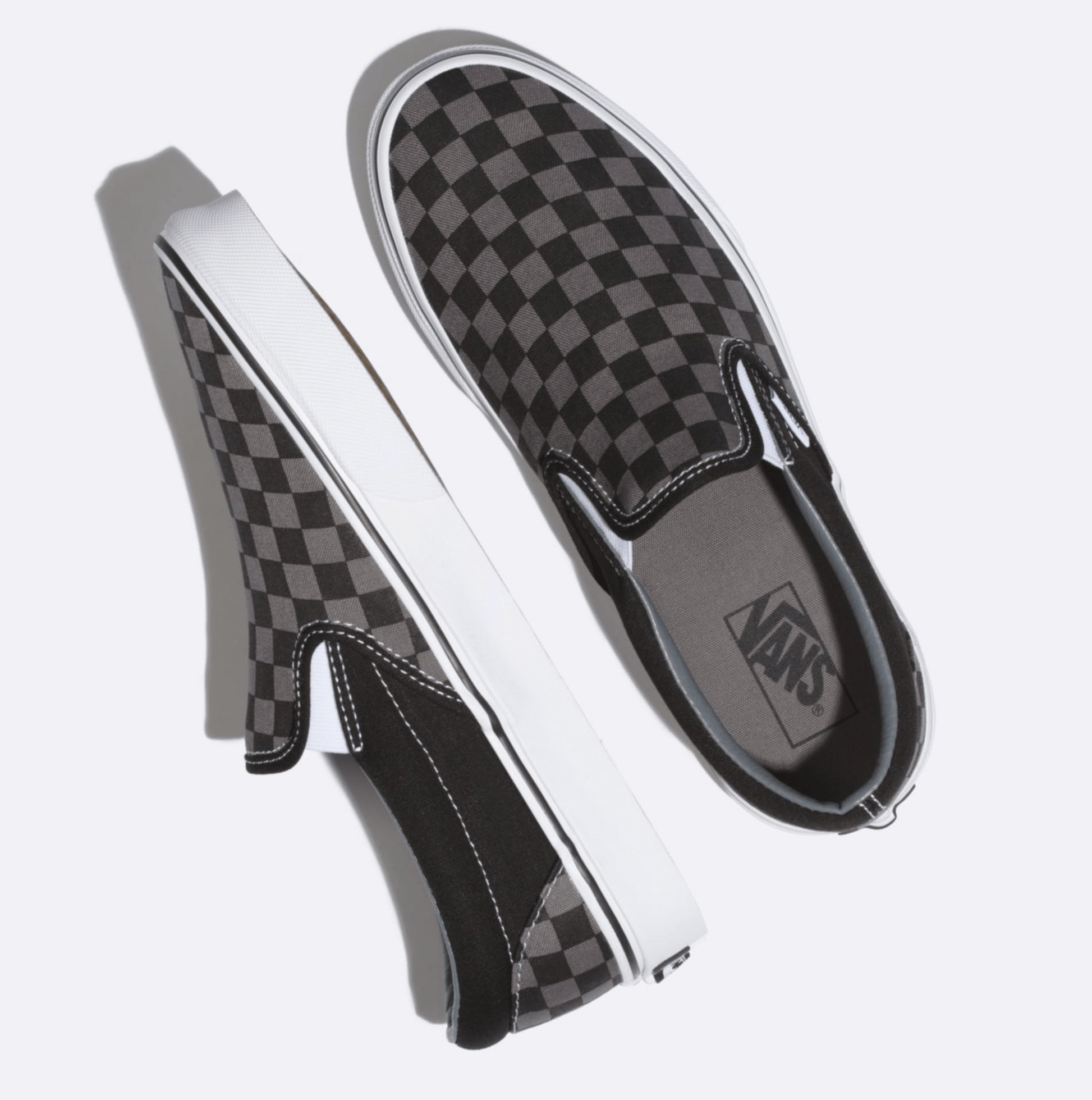 Checkerboard Slip on Sneakers - Premium Brand Shoes for Men and Women