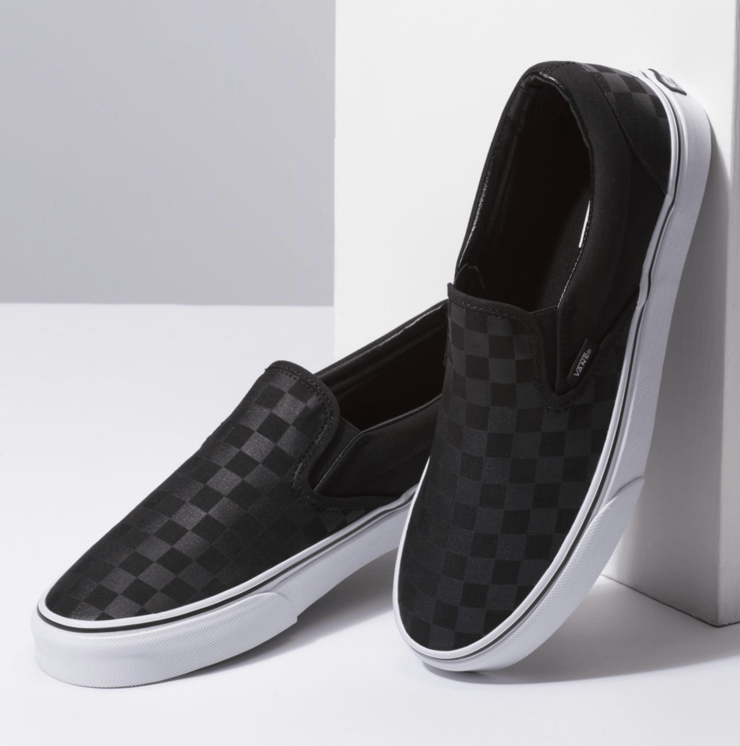 Checkerboard Slip on Sneakers - Premium Brand Shoes for Men and Women