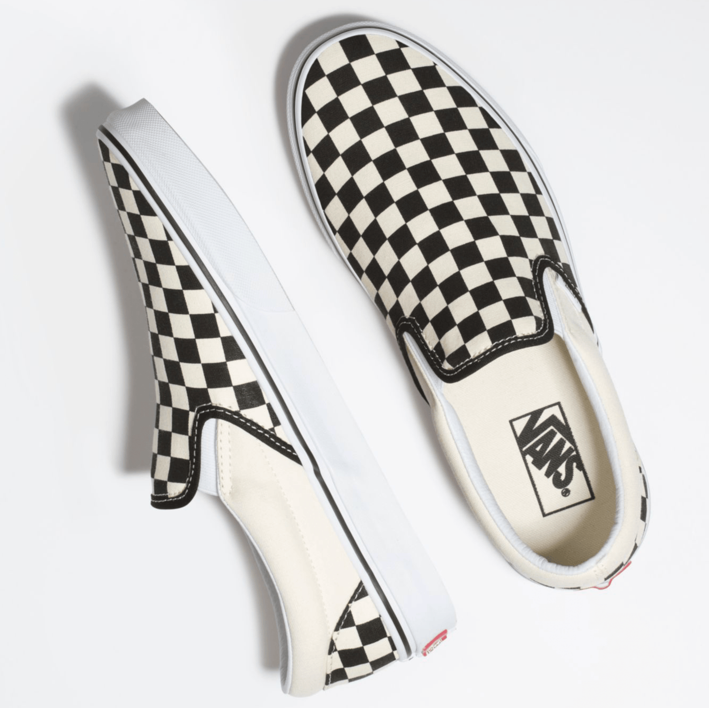 Checkerboard Slip on Sneakers - Premium Brand Shoes for Men and Women