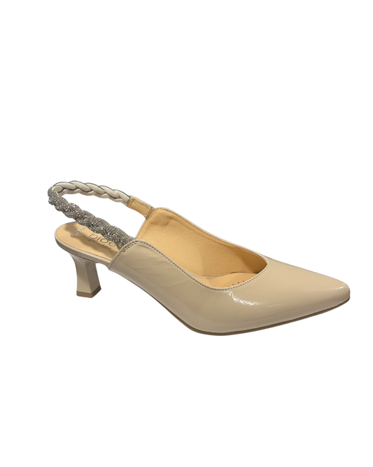 Bioeco Womens Heel 4256 Beige Patent