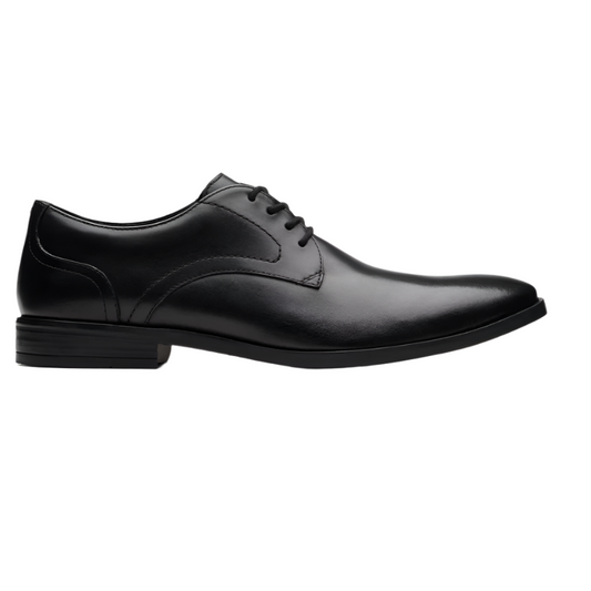Clarks Mens Shoe Brandon Lace Black