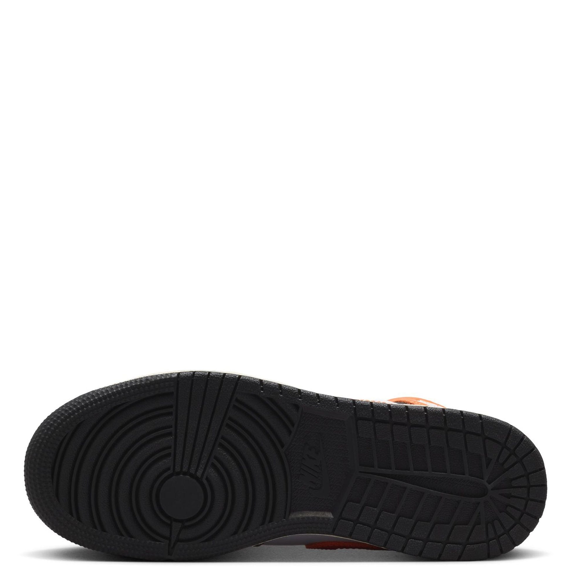 Big Kid's Jordan 1 Mid Starfish/Black-White-Sail (DQ8423 801)