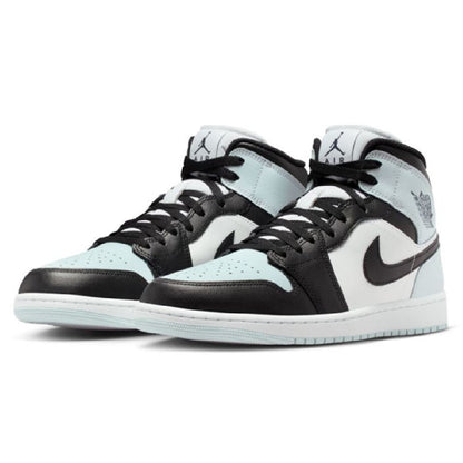 Men's Jordan 1 Mid Black/squadron Blue-aura-white (dq8426 002) Sneakers - Premium Brand Shoes for Men and Women