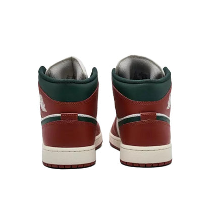 Men's Jordan 1 Mid Sail/midnight Green (dq8426 105) Sneakers - Premium Brand Shoes for Men and Women