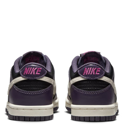 Big Kid's Nike Dunk Low Black/Pale Ivory-Dark Raisin (FB9109 003)