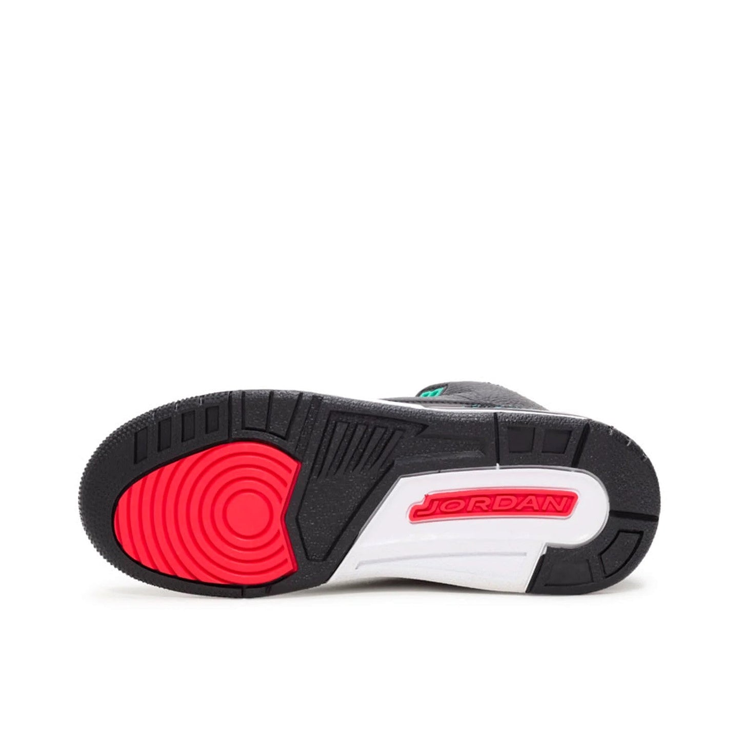 Big Kid's Jordan 3 Retro "Moto" Black/Siren Red-Hyper Jade (FV5437 001)