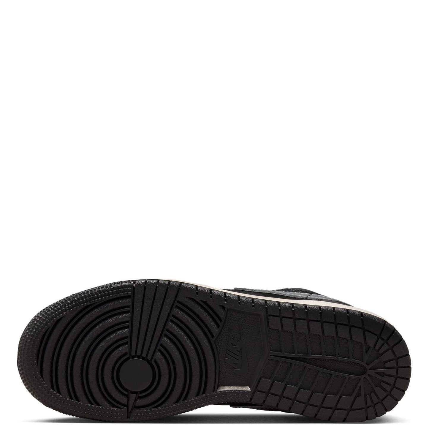 Big Kid's Jordan 1 Low SE Black/Metallic Silver-Sail (FZ3921 001)