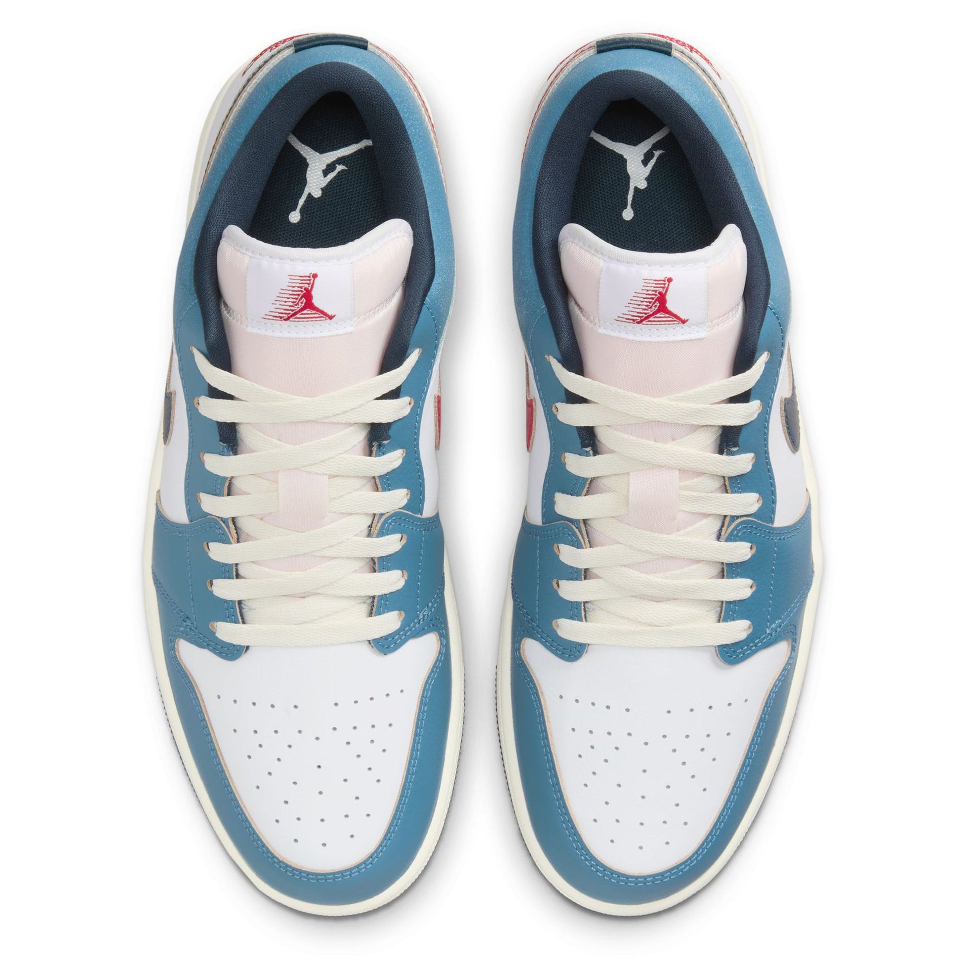 Men's Jordan 1 Low SE "motion" White/armory Navy-aegean Storm (hm3711 144) Sneakers - Premium Brand Shoes for Men and Women