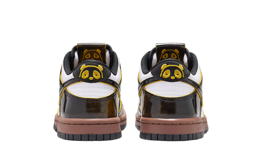 Big Kid's Nike Dunk Low SE White/Bright Citron-Black (HQ9294 100)