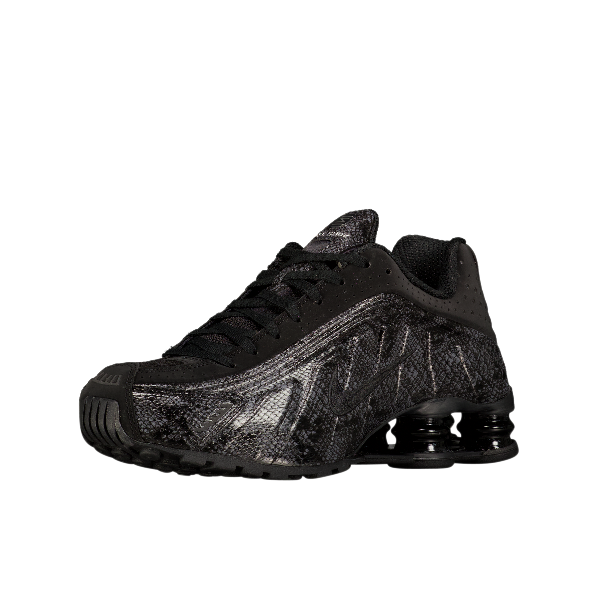 W Nike Shox R4 Print 'Black Snakeskin'