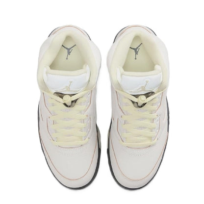 Women's Air Jordan 5 Retro Sail/luminous Green-anthracite (im7592 130) Sneakers - Premium Brand Shoes for Men and Women