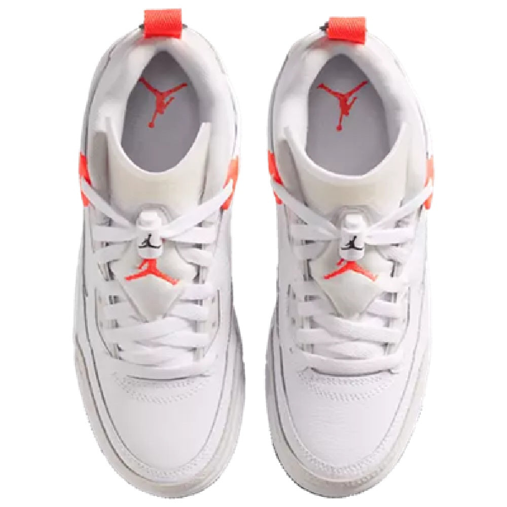 Big Kid's Jordan Spizike Low White/Bright Crimson-Vast Grey (IQ0320 100)