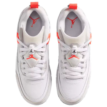 Big Kid's Jordan Spizike Low White/Bright Crimson-Vast Grey (IQ0320 100)
