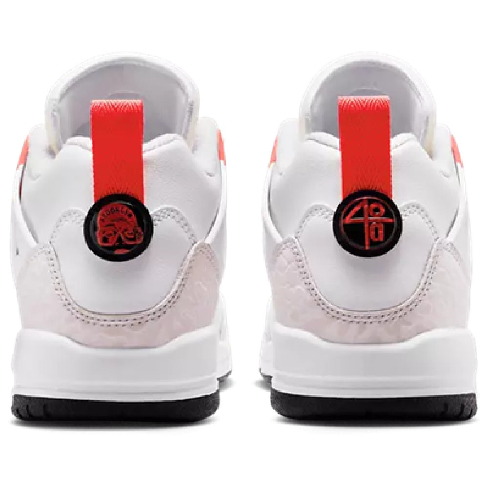 Big Kid's Jordan Spizike Low White/Bright Crimson-Vast Grey (IQ0320 100)