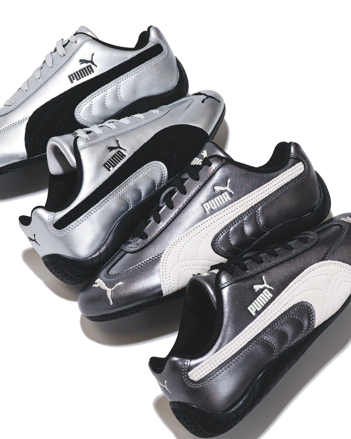 Puma Women Speedcat Metallic Silver Black 405357-01