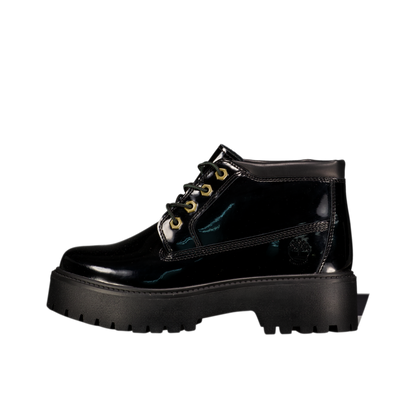 W Patent Leather Stone Street Platform Chukka